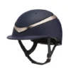 Charles Owen Halo Hat WITH MIPS - Navy/Rose Gold