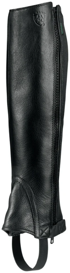 Ariat Unisex Breeze Chap Half Chap Black -Equestrian Riding Clothing Store 10005943 3 4 front scaled
