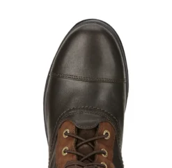 Ariat Coniston Pro Gore-Tex Insulated Boot Ebony -Equestrian Riding Clothing Store 10018484 toe