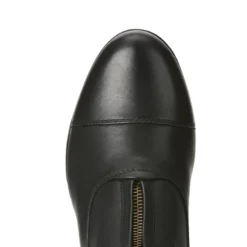 Ariat Women's Heritage IV Zip Paddock Boot Black -Equestrian Riding Clothing Store 10020128 toe