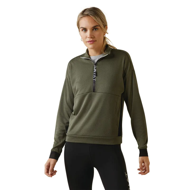 Ariat Women's Breathe 1/2 Zip Sweatshirt Beetle 1 Ariat Women's Breathe 1/2 Zip Sweatshirt Beetle