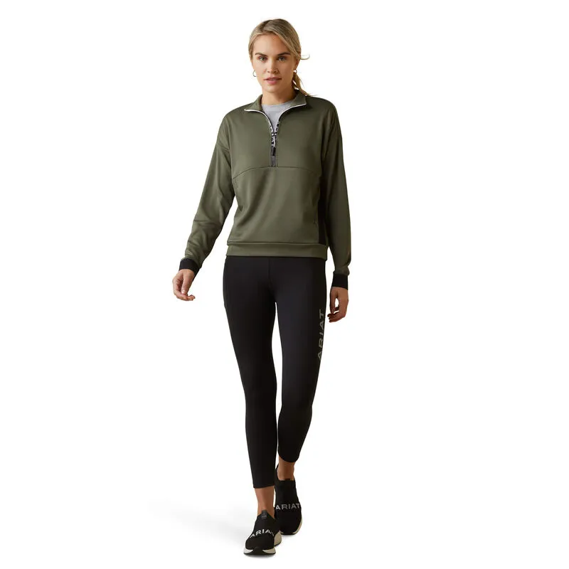 Ariat Women's Breathe 1/2 Zip Sweatshirt Beetle 3 Ariat Women's Breathe 1/2 Zip Sweatshirt Beetle - Image 3