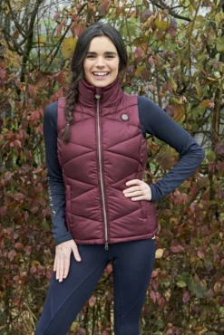 Covalliero Quilted Waistcoat Gilet Merlot -Equestrian Riding Clothing Store 177821