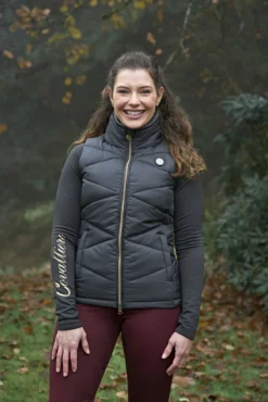 Covalliero Quilted Waistcoat Gilet Graphite -Equestrian Riding Clothing Store 177963 2