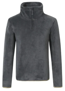 Covalliero Teddy Fleece Sweater Graphite