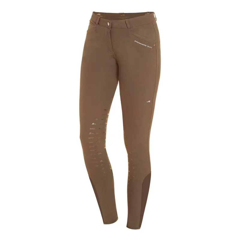 Schockemohle Loretta Knee Grip Breeches Taupe 1 Schockemohle Loretta Knee Grip Breeches Taupe