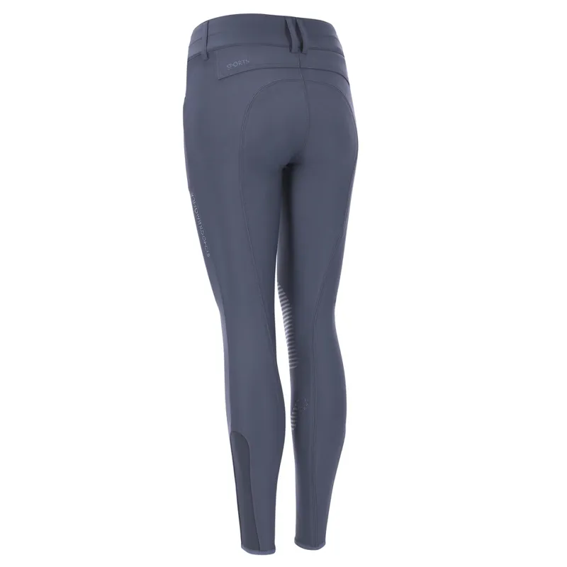 Schockemohle Summer Jacky Knee Grip Breeches Graphite 1 Schockemohle Summer Jacky Knee Grip Breeches Graphite