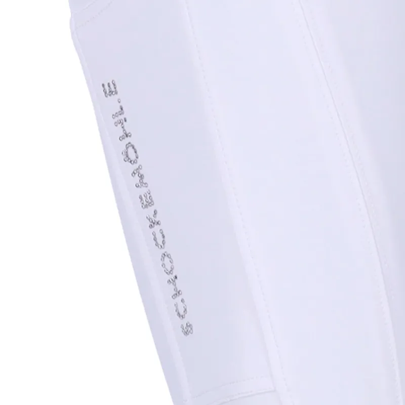 Schockemohle Darleen Knee Grip Breeches White 3 Schockemohle Darleen Knee Grip Breeches White - Image 3