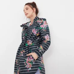 Joules Golightly Packable Waterproof Coat - Floral Stripe -Equestrian Riding Clothing Store 217474 CHATSFLRL 5