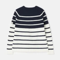 Joules Seaport Chenille Jumper - Navy Cream -Equestrian Riding Clothing Store 219912 NAVCRMSTP 2