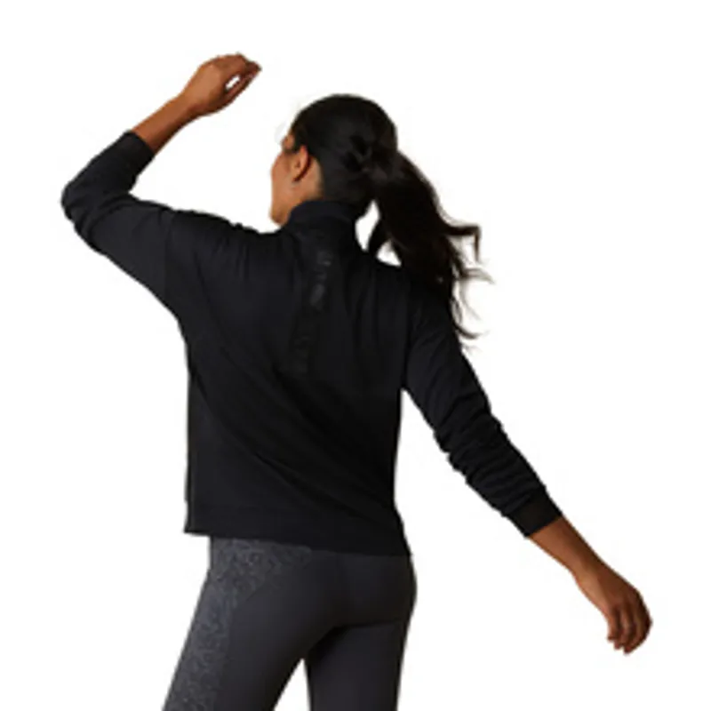 Ariat Women's Breathe 1/2 Zip Sweatshirt Black 4 Ariat Women's Breathe 1/2 Zip Sweatshirt Black - Image 4