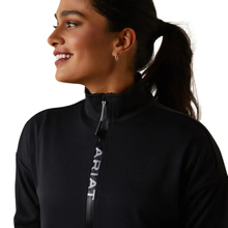 Ariat Women's Breathe 1/2 Zip Sweatshirt Black 2 Ariat Women's Breathe 1/2 Zip Sweatshirt Black - Image 2