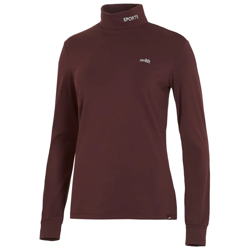 Schockemohle Amber Style Ladies Turtleneck Shirt - Wine