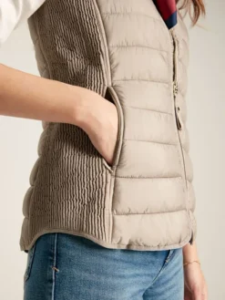 Joules Women's Whitlow Padded Gilet - Pearl -Equestrian Riding Clothing Store 672083s5