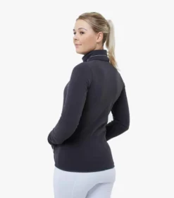 Premier Equine Ascendo Microfleece Riding Top Grey -Equestrian Riding Clothing Store Ascendo Ladies Micro Fleece Grey 3