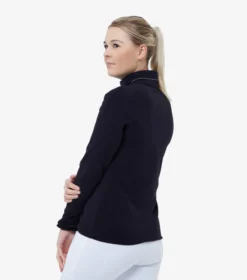 Premier Equine Ascendo Microfleece Riding Top Navy -Equestrian Riding Clothing Store Ascendo Ladies Micro Fleece Riding Jacket Navy 3