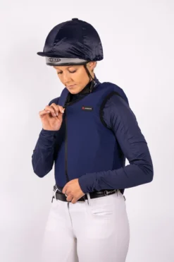 Racesafe Body Protector Cover Adults Navy -Equestrian Riding Clothing Store BP Cover Worn