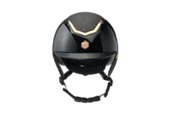 Charles Owen EQx Kylo Riding Helmet - Black Gloss/Rose Gold Sparkly With MIPS
