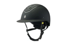 Charles Owen EQx Kylo Riding Helmet - Black Matte/Black Gloss Wide Peak With MIPS -Equestrian Riding Clothing Store Black20Matt20Widepeak20Mips