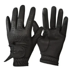 Mark Todd Kids Leather Riding/Show Gloves In Black