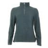 Mark Todd Womens Half Zip Fleece Top In Grey