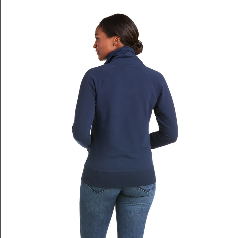 Ariat Women's Team Logo Full Zip Sweatshirt Team Blue 3 Ariat Women's Team Logo Full Zip Sweatshirt Team Blue - Image 3
