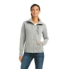 Ariat Women's Team Logo Full Zip Sweatshirt Heather Grey