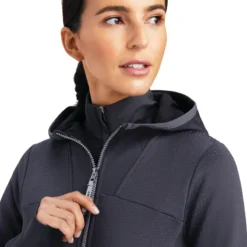 Ariat Women's Lumina Full Zip Sweatshirt Ebony -Equestrian Riding Clothing Store F22 WMS ENGL 10041387 detail01