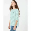 Joules Harbour Embroidered Top - Green Pheasant Stripe