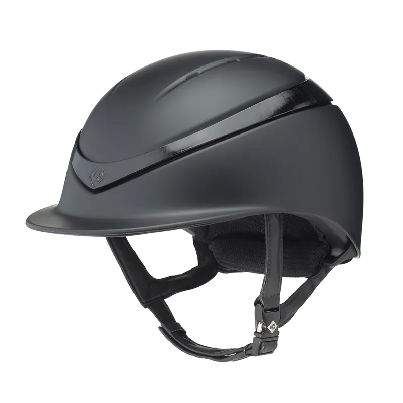 Charles Owen Halo Hat Black Matt /Black Gloss 1 Charles Owen Halo Hat Black Matt /Black Gloss