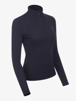 LeMieux Alice Quarter Neck Zip Navy -Equestrian Riding Clothing Store IT02934 product alicebaselayer navy 3