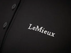 LeMieux Elite Ladies Polo Shirt II Black -Equestrian Riding Clothing Store IT03165 detail eliteladiespoloshirt black 1