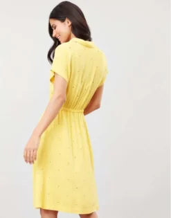 Joules Etty Broderie Women's Dress Yellow Lemon 7 Joules Etty Broderie Women's Dress Yellow Lemon -Equestrian Riding Clothing Store Joules Etty Broderie Womens Dress 7