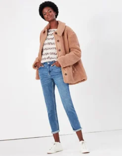 Joules Harbour Print Jersey Top Cream Leopard Stripe -Equestrian Riding Clothing Store Joules Harbour Print Jersey Top Cream Leopard Stripe 4