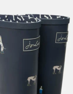 Joules Welly Print With Adjustable Back Gusset Navy Dogs 9 Joules Welly Print With Adjustable Back Gusset Navy Dogs -Equestrian Riding Clothing Store Joules Welly Print With Adjustable Back Gusset Navy Dogs 3