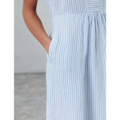 Joules Zoey V Neck Strappy Dress With Lined Skirt Blue Stripe UK18 -Equestrian Riding Clothing Store Joules Zoey V Neck Strappy Dress with Lined Skirt 4