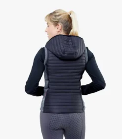 Premier Equine Lamera Ladies Hybrid Technical Riding Gilet Black -Equestrian Riding Clothing Store Lamera Ladies Hybrid Technical Riding Gilet Black 2