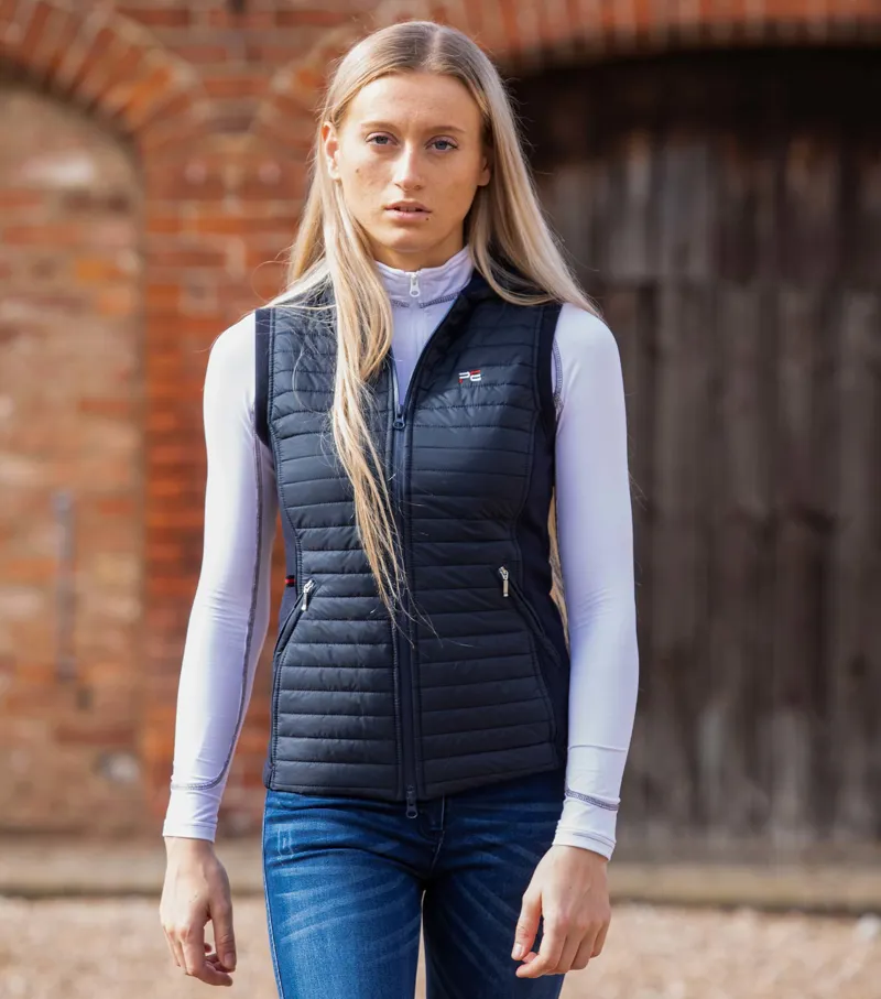 Premier Equine Lamera Ladies Hybrid Technical Riding Gilet Navy 2 Premier Equine Lamera Ladies Hybrid Technical Riding Gilet Navy - Image 2