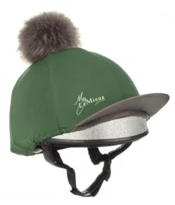 LeMieux Pom Hat Silk Hunter Green