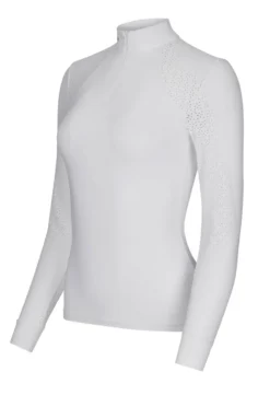 LeMieux Olivia Long Sleeve Show Shirt White -Equestrian Riding Clothing Store LeMieux Olivia Long Sleeve Show Shirt White 2 2