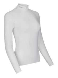 LeMieux Olivia Long Sleeve Show Shirt White -Equestrian Riding Clothing Store LeMieux Olivia Long Sleeve Show Shirt White 3 2