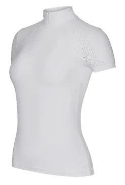 LeMieux Olivia Short Sleeve Show Shirt White 8 LeMieux Olivia Short Sleeve Show Shirt White -Equestrian Riding Clothing Store LeMieux Olivia Short Sleeve Show Shirt White 2