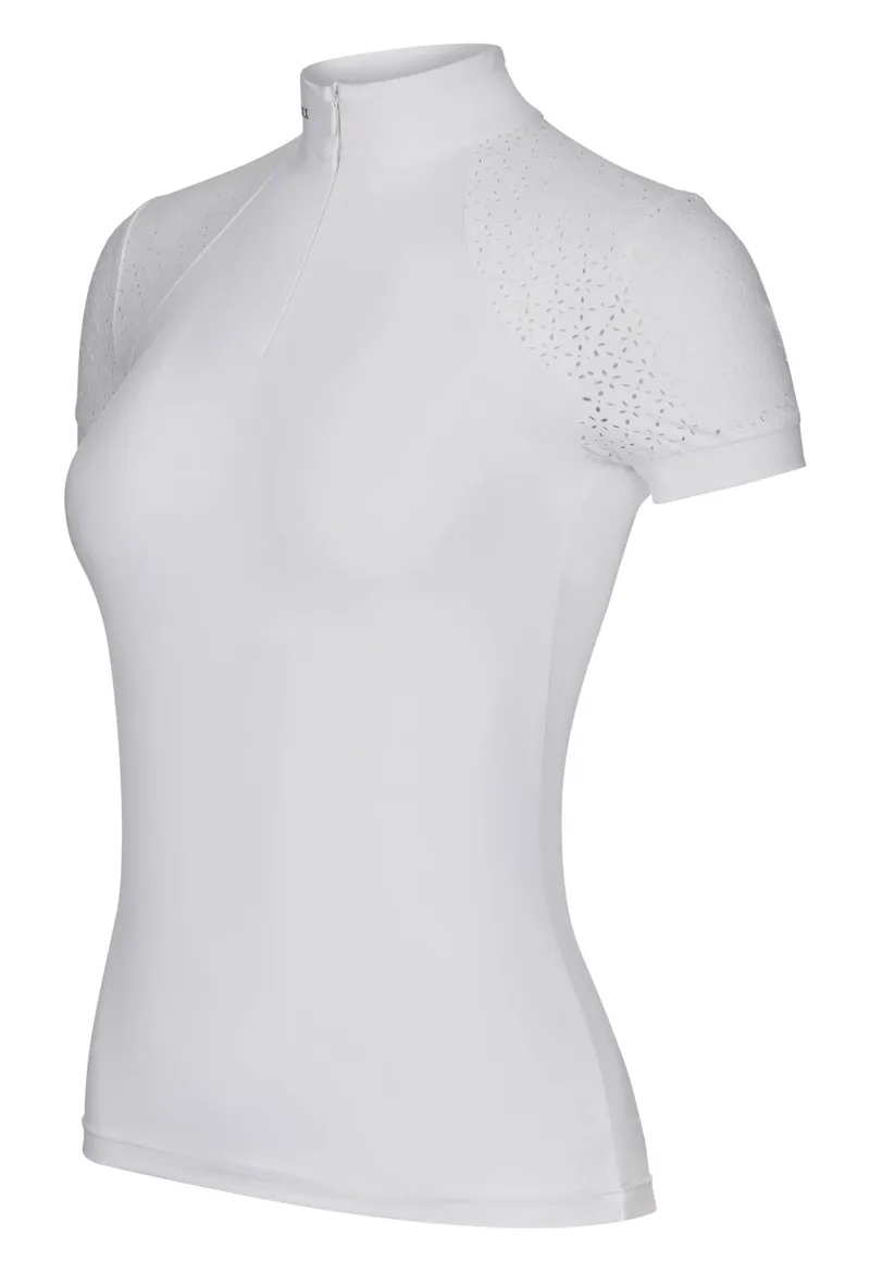 LeMieux Olivia Short Sleeve Show Shirt White 4 LeMieux Olivia Short Sleeve Show Shirt White - Image 4