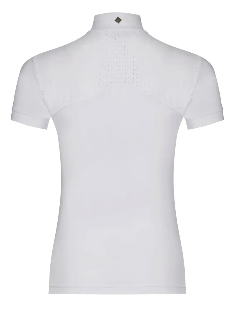 LeMieux Olivia Short Sleeve Show Shirt White 2 LeMieux Olivia Short Sleeve Show Shirt White - Image 2