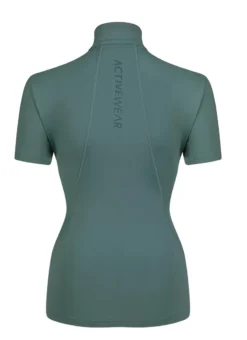 LeMieux Activewear Short Sleeve Base Layer Sage 9 LeMieux Activewear Short Sleeve Base Layer Sage -Equestrian Riding Clothing Store LeMieux Short Sleeve Base Layer Sage 4