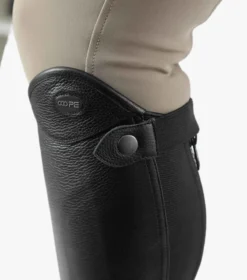 Premier Equine Lexaria Ladies Leather Half Chaps Black -Equestrian Riding Clothing Store Lexaria ladies leather half chaps black 3
