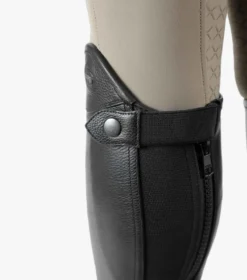 Premier Equine Lexaria Ladies Leather Half Chaps Black -Equestrian Riding Clothing Store Lexaria ladies leather half chaps black 4