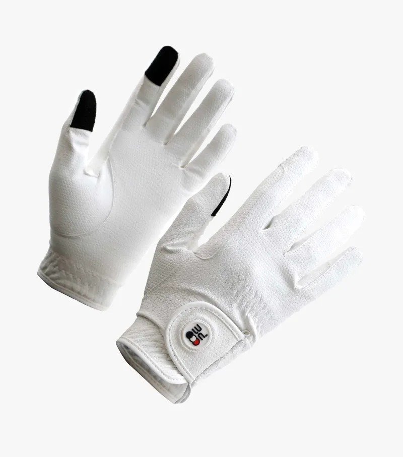 Premier Equine Lucca Junior Riding Gloves White 1 Premier Equine Lucca Junior Riding Gloves White