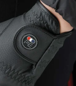 Premier Equine Lucca Junior Riding Gloves Black -Equestrian Riding Clothing Store Lucca Riding Gloves Black 5