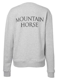 Mountain Horse Sweatshirt Grey Melange -Equestrian Riding Clothing Store MH20Sweatshirt20grey20B